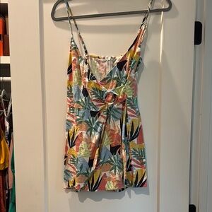 Floral Print Women's Romper